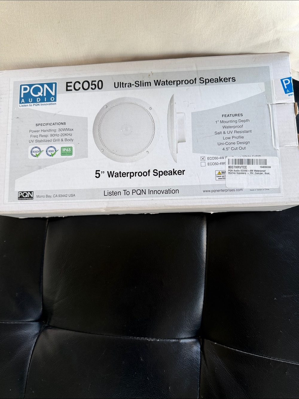 PQN ECO50 5" Waterproof Portable Speaker - White